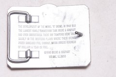 John Deere Model R 1990 Belt Buckle Heavy Metal – 2 1/2 x 3 1/8&Prime; – USED B281
