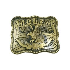 Belt Buckle Rodeo Flying Eagle Bronze Color