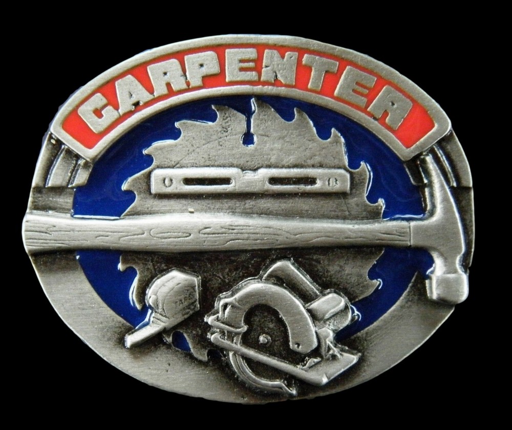 BOUCLE DE CEINTURE CARPENTER CIRCULAR HANDSAW HAMMER TOOL METAL BELT BUCKLE