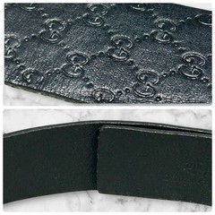 GUCCI Pre-Owned Men&rsquo;S Belt Gg Shima Leather 80 90Cm
