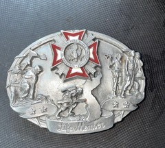 VFW Life Member Belt Buckle 1987 Siskiyou Buckle Co B71 Williams OR USA Vintage