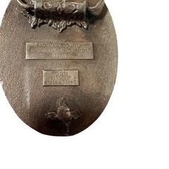 Bergamot Brass Works American Agriculture Movement 1978 Belt Buckle Bronze Tone
