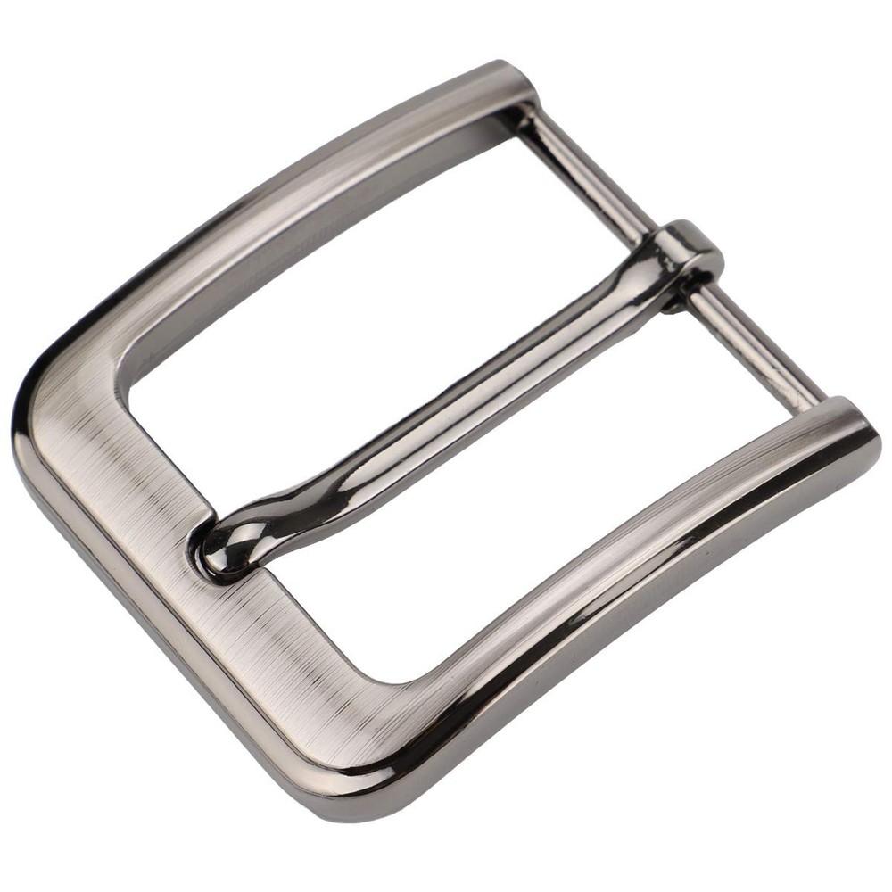 1.5 Inches (38-40 mm) Belt Buckle Single Prong Square Replacement Grey07