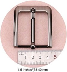 1.5 Inches (38-40 Mm) Belt Buckle Single Prong Square Replacement Buckle for Men