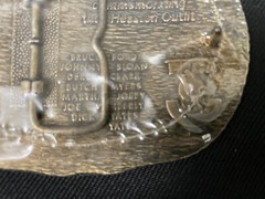 Hesston Belt Buckle 1986 3 3/4” Adult Size Brass Tournament Rodeo *New & Sealed*