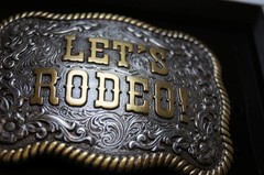 M&F WESTERN Nocona Western Let&rsquo;s Rodeo Rectangle Belt Buckle 37956
