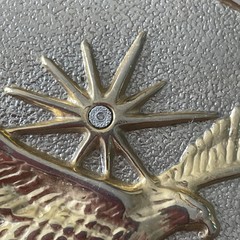 Vintage 70s 80s Western Gold & Silver Tone Flying Eagle Oval Belt Buckle