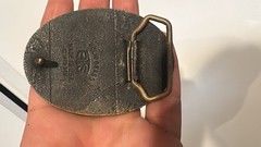 U.S. Army King of Battle Artillery Oval Metal Belt Buckle Gold/Black 2in