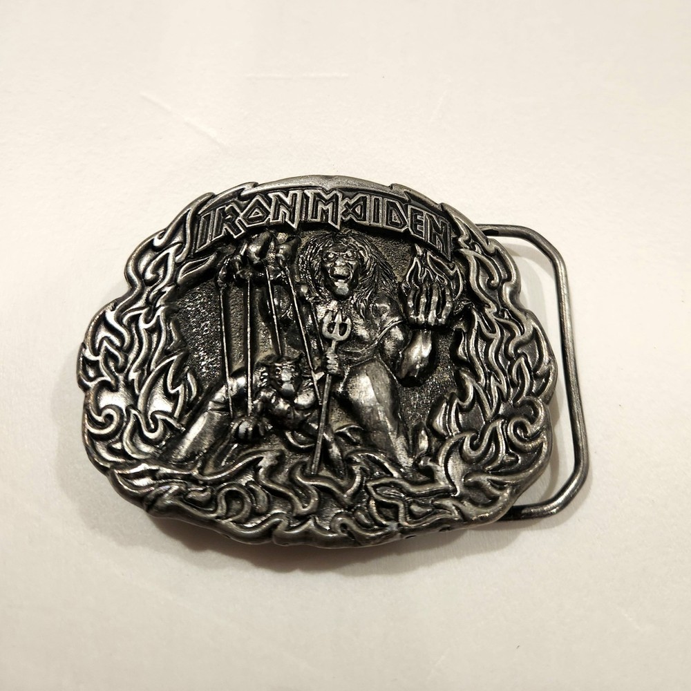 IRON MAIDEN BELT BUCKLE NUMBER OF BEAST
