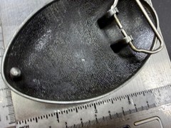 American Football Sports Textured Ball Cutout Silver Color Figural Belt Buckle