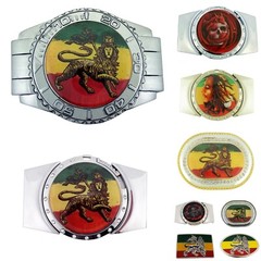 Reggae Lion of Judah Goth Tattoo Tribal RASTAFARIAN Belt Buckles Halloween Party