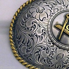Masonic Western Style Buckle