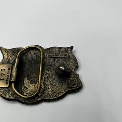 Vintage 1980 Lone Star Texas Belt Buckle Great American Buckle Co USA Serial 141