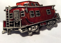 Vintage Train Caboose Belt Buckle Great American Buckle Co