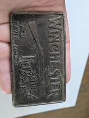 Winchester Silver Metal Western Belt Buckle Mens Fits 1.5in Belt
