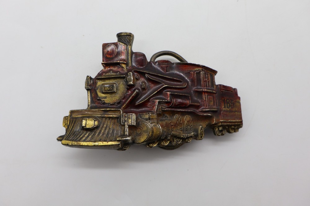 Vintage 1981 American Buckle Co. Train Engine #165 Belt Buckle Made in USA