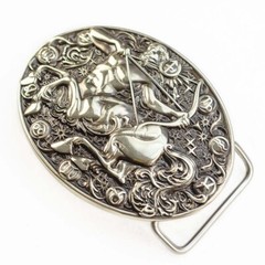 Sagittarius german silver belt buckle, Horoscope Astrological Zodiac Sign buckle