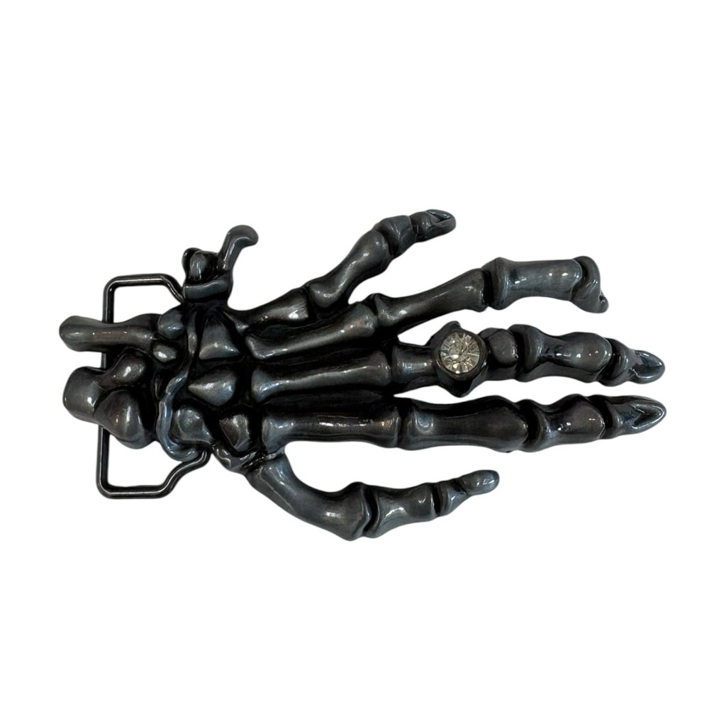 SKELETON HAND RING GOTHIC PUNK BIKER FUNNY BELT BUCKLE