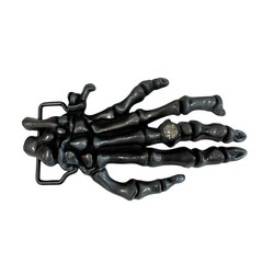 SKELETON HAND RING GOTHIC PUNK BIKER FUNNY BELT BUCKLE