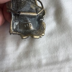 Vintage RED Chevy TOW TRUCK BELT BUCKLE The Great American Buckle Co 1980 #735