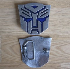 Transformers cartoon belt buckle (choice colors)