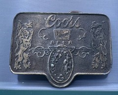 Vintage Coors Premium Beer Belt Buckle BB3