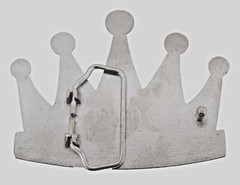 Rock Rebel Crown Belt Buckle New Men Women Fashion Bling Iced Silver Rhinestones