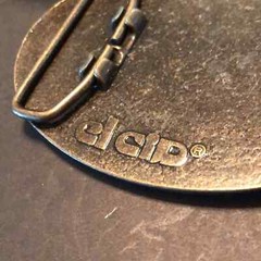 Vintage VTG Safe Driving Award Bell Systems Leather Belt Buckle Communications