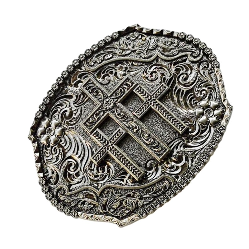 Cowboy Relief Belt Buckle Metal Belt Buckle for DIY Waist Belt Replacements