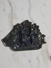 vintage 1970s belt buckle TALL SHIP sailing boat CLIPPER western BRASS cowboy