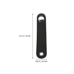 2Pcs Durable Black Bellows Buckle Belt Accessories for Bass Accordion Use