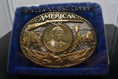 RAINY MOUNTAIN DESIGNS ADM JOHN WAYNE AN AMERICAN GOLD SILVER PLATED
