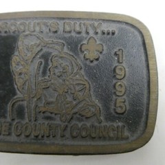 Boy Scouts of America Orange County Council BSA Belt Buckle Dyna 75 Anniversary