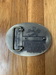 Vintage The Gal Leg Vintage Bronze Spinning Belt Buckle Collectible RARE