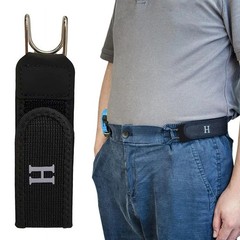 2PCS Elastic Invisible Belt No Buckle Metal Hook Waist Belt for Jeans