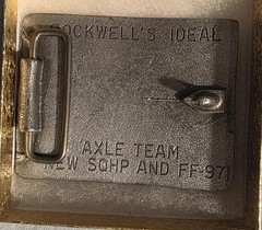 Vintage Metal Belt Buckle, The Ideal Axle Team, Rockwell, Automotive Parts, Nice