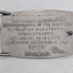 1776 – 1976 American Revolution Bicentennial Belt Buckle By LEE CO