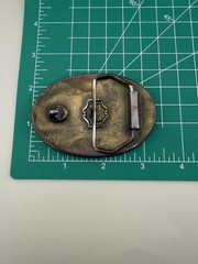 1976 Longmont Colorado Centennial Belt Buckle Rocky Mountains Statehood Era
