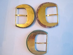 3 LARGE STONE BELT BUCKLES – ALL 3 ARE 3 1/2&Prime; X 3&Prime; – POLISHED STONES – FITS 2&Prime;