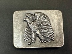 American Eagle Ready To Fight! Patriotic Usa Pride Belt Buckle