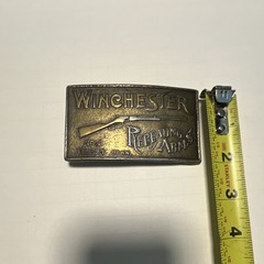 Winchester Men&rsquo;s Rectangular Western Belt Buckle Antique Finish 1.75&Prime; MPN 608