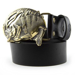 Bass Fishing belt buckle, Angler gift trophy bass fish, Fisherman gift buckle