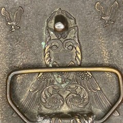 Vintage Panama Red Brand Belt Buckle Capt Hawks Sky Patrol Novelty Co 1970s