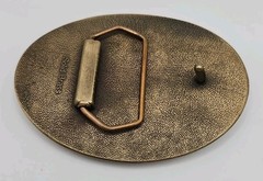 Mullen Trucking LTD Solid Brass Belt Buckle Canada & United States USA Flags