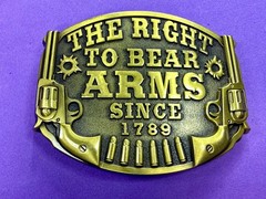 The Right to Bear Arms Since 1789 USA Gun Rights Commemorative Belt Buckle