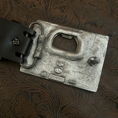 VTG 1999Bergamot GOT BEER Belt Buckle Numbered Bottle Opener Add In Studded Belt