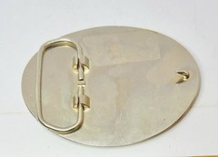 North American Hunting Club Life Member Eagle Oval Western Belt Buckle 1.5&Prime;