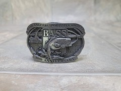 VTG Bass Anglers Society Sportsman Belt Buckle 30th Anniversary 1967-1997 CANADA