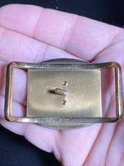 Jostens Vintage 1954 Soccer engraved 3D belt buckle S.H.S. Champs &rsquo;54 Futbol