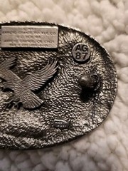 1993 Arroyo Grande Buckle Co Bald Eagle Pewter Belt Buckle. Men&rsquo;s Western Wear